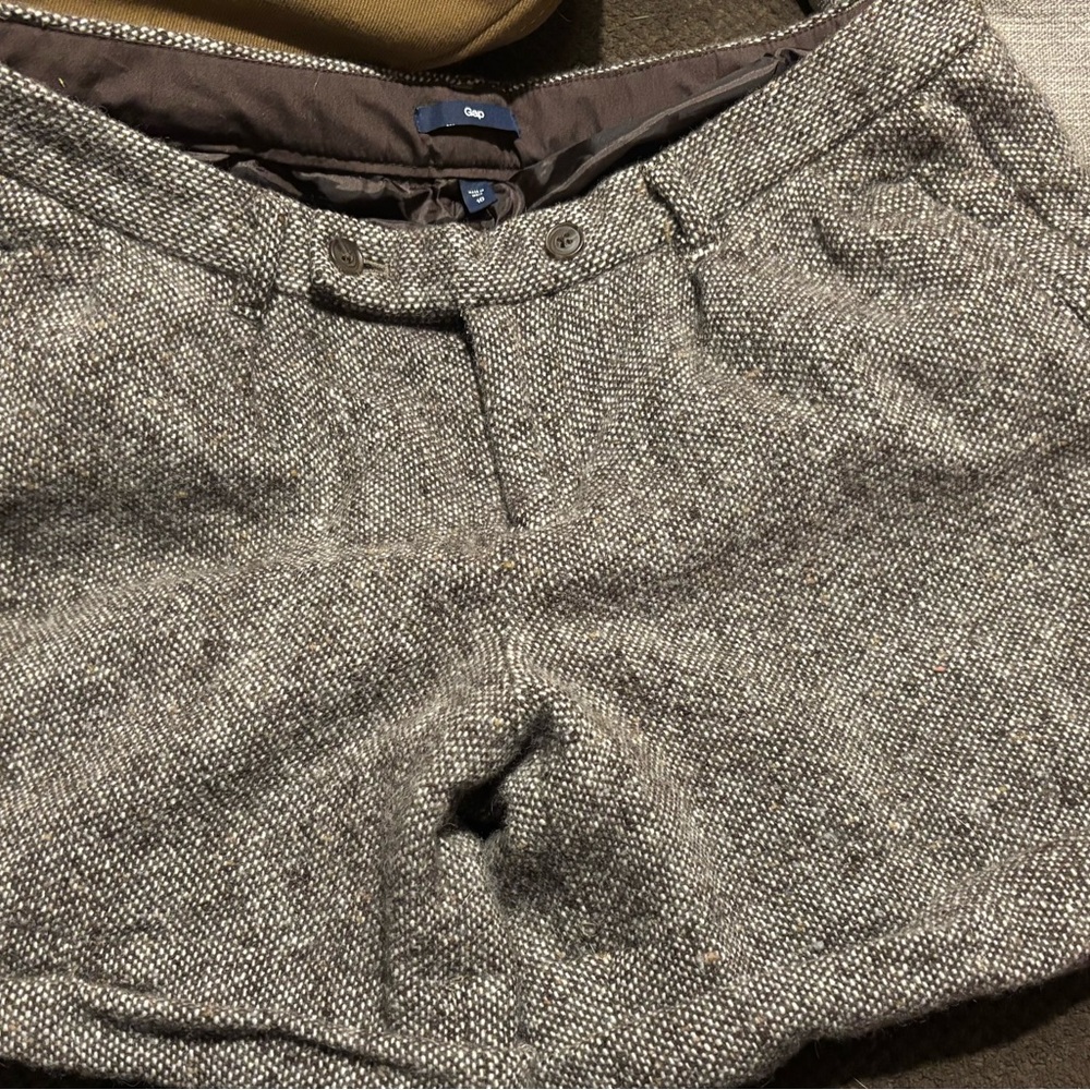 Y2K GAP chocolate tweed fully lined shorts